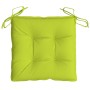 Cuscini per Sedia 6 pz Verde Intenso 40x40x7 cm Tessuto Oxford