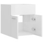 Mobile Sottolavabo Bianco Lucido 41x38,5x46cm Legno Multistrato