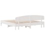 Giroletto con Testiera Bianco 180x200 cm Massello Pino