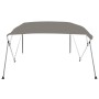 Bimini di Prua con Tendalino 4 Archi Grigio 239x184x131 cm