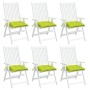 Cuscini per Pallet 6 pz Verde Chiaro 50x50x7 cm Tessuto Oxford