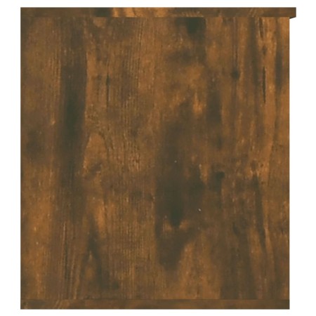 Cassapanca Rovere Fumo 84x42x46 cm in Legno Ingegnerizzato