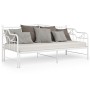 Telaio Divano Letto Estraibile Bianco in Metallo 90x200 cm