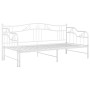 Telaio Divano Letto Estraibile Bianco in Metallo 90x200 cm