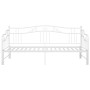 Telaio Divano Letto Estraibile Bianco in Metallo 90x200 cm