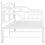 Telaio Divano Letto Estraibile Bianco in Metallo 90x200 cm