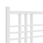 Giroletto con Testiera e Pediera Metallo Bianco 100x190 cm