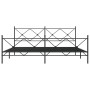 Giroletto con Testiera e Pediera Metallo Nero 200x200 cm