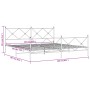 Giroletto con Testiera e Pediera Metallo Nero 200x200 cm