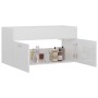 Mobile Lavabo Bianco Lucido 90x38,5x46 cm in Legno Multistrato