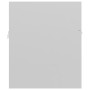 Mobile Lavabo Bianco Lucido 90x38,5x46 cm in Legno Multistrato