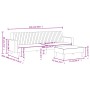 Set di Divani 2 pz Blu in Velluto