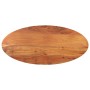 Piano Tavolo 110x40x2,5 cm Ovale in Legno Massello di Acacia