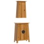 Set Mobili da Bagno 2 pz in Legno Massello di Pino