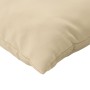 Cuscini per Pallet 2 pz Beige in Tessuto Oxford