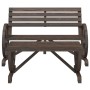 Set Salotto da Giardino 4 pz in Legno Massello di Abete