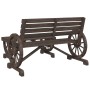 Set Salotto da Giardino 4 pz in Legno Massello di Abete