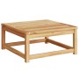 Set Salotto da Giardino 10 pz con Cuscini Legno Massello Acacia