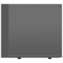 Mobile Porta TV Grigio Lucido 80x34x30 cm in Legno Multistrato