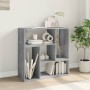 Mobili TV Muro 2pz Grigio Cemento 75x30x50 cm Legno Multistrato