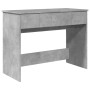 Toeletta con Specchio Grigio Cemento 100x45x76 cm