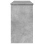 Toeletta con Specchio Grigio Cemento 100x45x76 cm