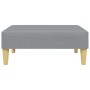 Poggiapiedi Grigio Chiaro 77x55x31 cm in Tessuto