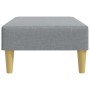 Poggiapiedi Grigio Chiaro 77x55x31 cm in Tessuto