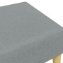 Poggiapiedi Grigio Chiaro 77x55x31 cm in Tessuto