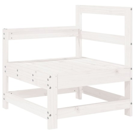 Set Divani da Giardino 8 pz in Legno Massello di Pino Bianco