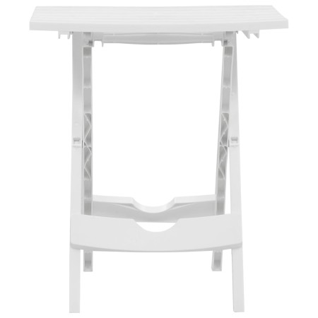 Tavolo da Giardino Pieghevole 45,5x38,5x50cm Bianco