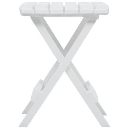 Tavolo da Giardino Pieghevole 45,5x38,5x50cm Bianco