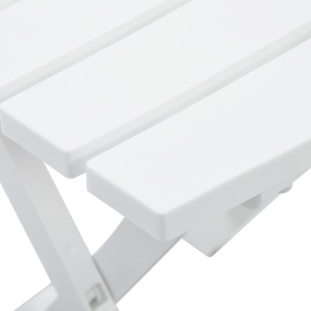 Tavolo da Giardino Pieghevole 45,5x38,5x50cm Bianco