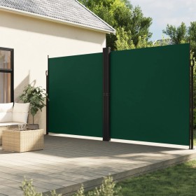 Tenda da Sole Laterale Retrattile Verde Scuro 200x600 cm