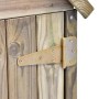 Capanno da Giardino con Porta 69,5x32x178 cm in Pino Impregnato