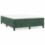 Giroletto a Molle Verde Scuro 140x190 cm in Velluto