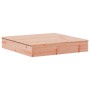 Sabbiera con Copertura 111x111x19,5 cm Legno Massello Douglas