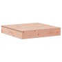 Sabbiera con Copertura 111x111x19,5 cm Legno Massello Douglas