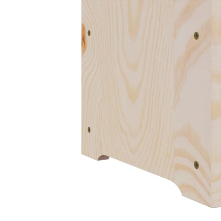 Portavini Pannello Superiore 67,5x25x87 cm Legno Massello Pino