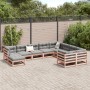 Set Divani Giardino 10 pz con Cuscini Massello Abete Douglas