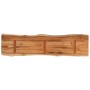 Piano Tavolo 160x40x2,5 cm Rettangolare Legno Acacia Bordi Vivi