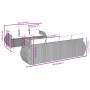 Set Divano da Giardino 8 pz con Cuscini Grigio in Polyrattan