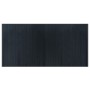 Tappeto Rettangolare Grigio 100x200 cm in Bambù