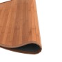 Tappeto Rotondo Marrone 100 cm in Bambù