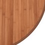 Tappeto Rotondo Marrone 100 cm in Bambù