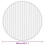 Tappeto Rotondo Marrone 100 cm in Bambù