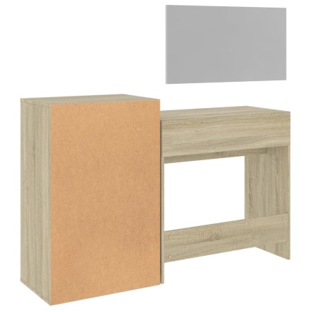 Set da Toeletta 3 pz Rovere Sonoma in Legno Multistrato