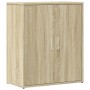 Credenze 2 pz Rovere Sonoma 60x31x70 cm in Legno Multistrato