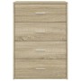 Credenze 2 pz Rovere Sonoma 60x31x84 cm in Legno Multistrato