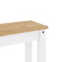 Panca da Pranzo Panama Bianca 105x30x45 cm Legno Massello Pino